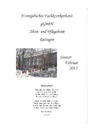 Heimzeitung Januar/Februar 2013 - Evangelisches Alten- und ...