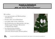 Anspiel zu Heiligabend „Willi, der kleine Weihnachtsbaum“