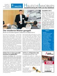 lesen Sie hier die ganze Ausgabe - Hallesche Immobilienzeitung