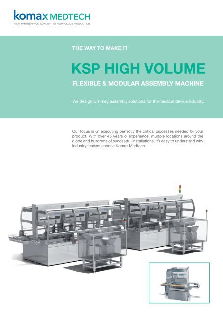 [PDF] Brochure KSP HV - Komax Group