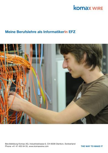 Flyer InformatikerIn EFZ - Komax Group