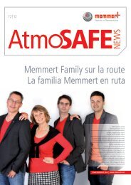 Memmer AtmoSAFE NEWS francais espagnol - Memmert