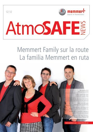 Memmer AtmoSAFE NEWS francais espagnol - Memmert