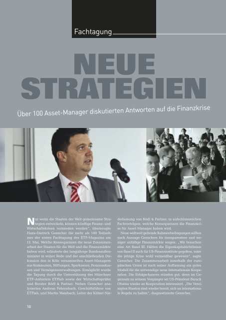 ETF-Magazin: "Vorsicht, Falle!" (Q3-2009) - Börse Frankfurt