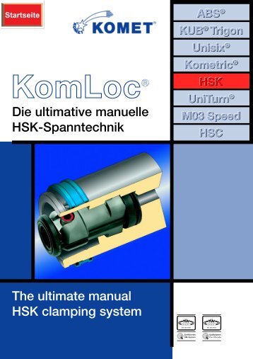 KomLoc Die ultimative manuelle HSK-Spanntechnik - komet group