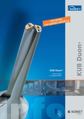 KUB Duon® - Punte ad inserti a 2 taglienti effettivi - Komet Group