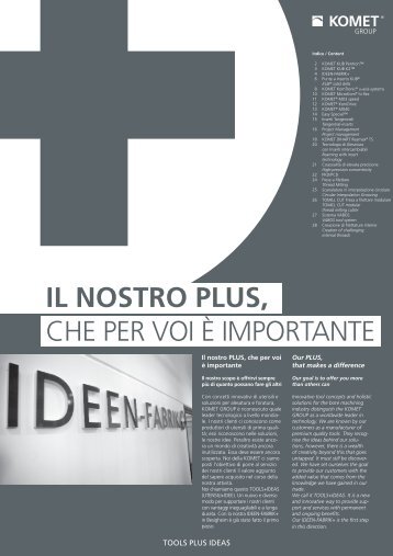 Il nostro PLUS, - exhibition journal ital.-engl. 2008 - Komet Group