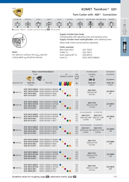 Catalogue Bore machining Chapter Roughing - komet group