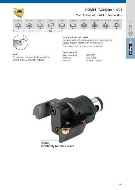 Catalogue Bore machining Chapter Roughing - komet group