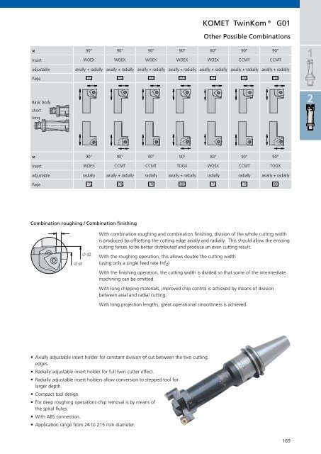 Catalogue Bore machining Chapter Roughing - komet group