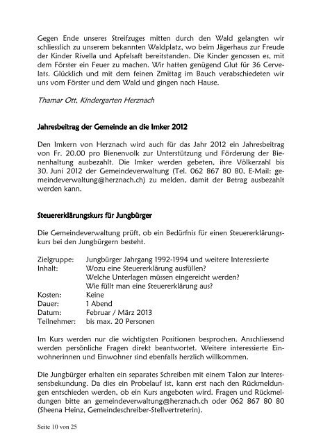 2. Ausgabe Juni - Gemeinde Herznach