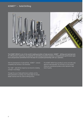 KOMET® – Solid Drilling - komet group