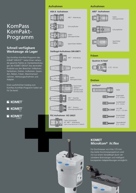 PDF KomPass KomPakt-Programm - Komet Group