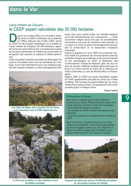 35 000 hectares sous convention - CEN PACA