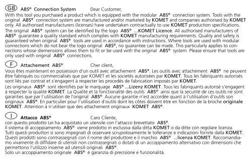 ABS® System - Komet Group