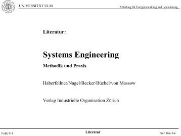 Systemtechnik 1 - EWS - Universität Ulm