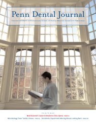 Penn Dental Journal - University of Pennsylvania School of Dental ...
