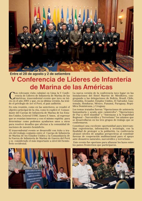 Ejercicios BRACOLPER – 2011 - Marina de Guerra del Perú