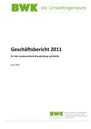 Geschäftsbericht 2011 (pdf) - BWK Berlin, Brandenburg