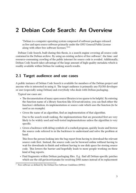 2 Debian Code Search: An Overview