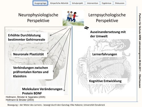 Bewegung – der Motor des Lernens - Stiftung Partner für Schule NRW