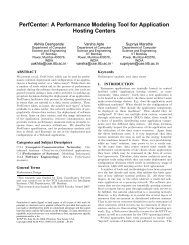 PerfCenter: A Performance Modeling Tool for Application Hosting ...