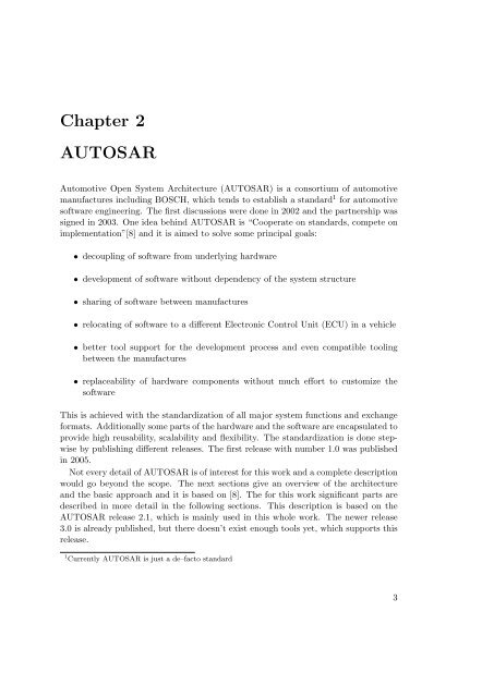 Evaluation Environment for AUTOSAR-Autocode in Motor Control ...