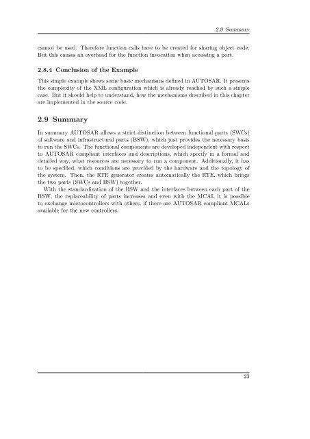 Evaluation Environment for AUTOSAR-Autocode in Motor Control ...