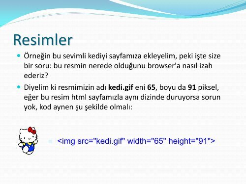 HTML'e Giriş