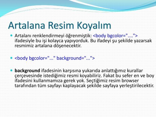 HTML'e Giriş