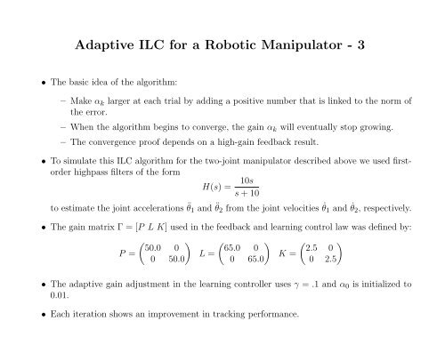 An Introduction to Iterative Learning Control - Inside Mines