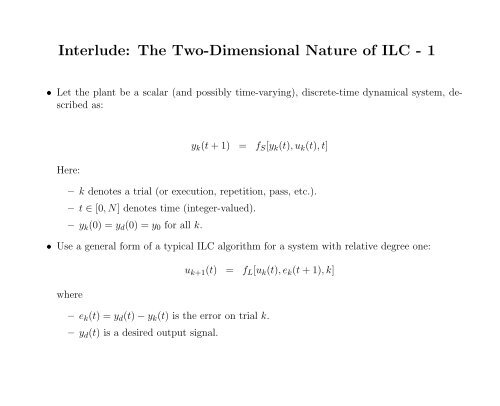 An Introduction to Iterative Learning Control - Inside Mines