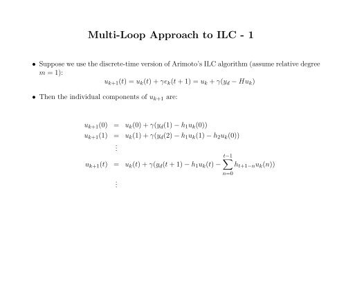 An Introduction to Iterative Learning Control - Inside Mines