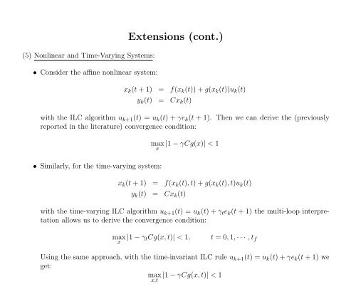 An Introduction to Iterative Learning Control - Inside Mines