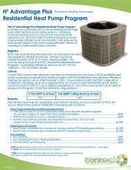 H2 Advantage Plus Residential Heat Pump Program - Cowlitz PUD