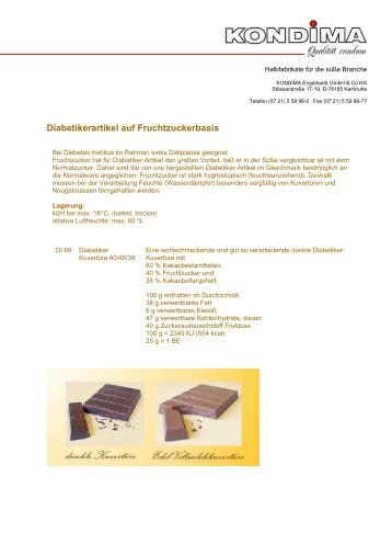 Diabetikerartikel - Kondima Engelhardt GmbH & Co. KG