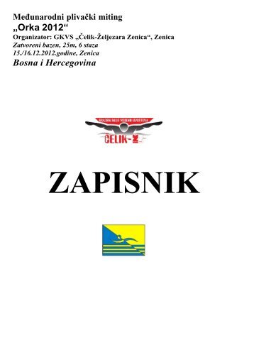 Zapisnik - Plivanje info