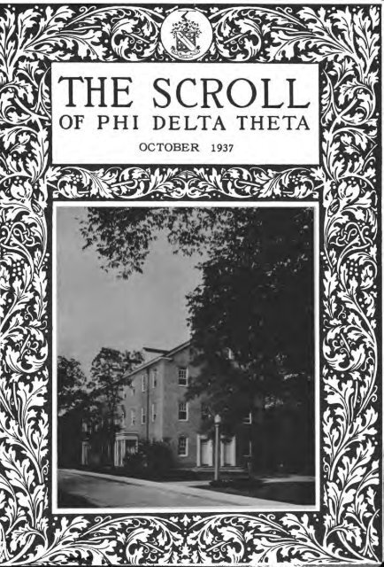 1913–14 Volume 38 No 1–5 - Phi Delta Theta Scroll Archive