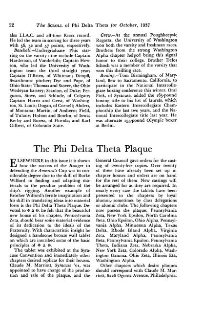 1937–38 Volume 62 No 1–5 - Phi Delta Theta Scroll Archive