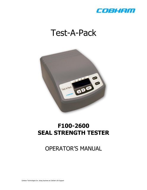 2600 Test-A Pack System