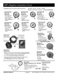 NIF (Negative Inspiratory Force) - Mercury Medical