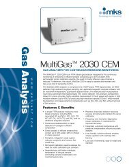 MultiGas™ CEM data sheet - MKS Instruments, Inc.