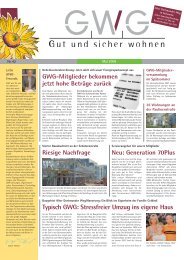 Typisch GWG: Stressfreier Umzug ins eigene Haus - GWG-Schwerte