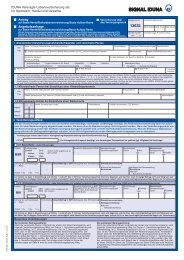 Antrag/Angebotsanfrage Basis-Rente / Risikolebensversicherung ...