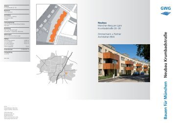 Neubau einer Wohnanlage Krumbadstraße - GWG München