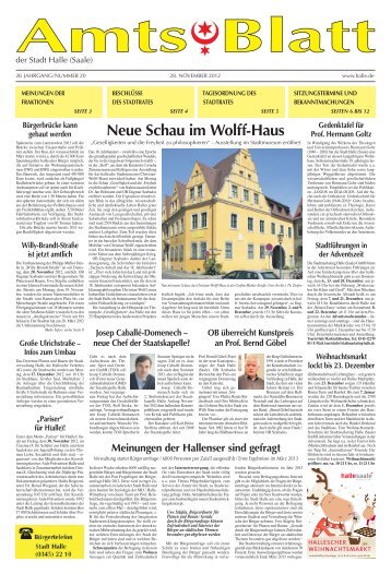 Neue Schau im Wolff-Haus - Saale - Stadt Halle (Saale)