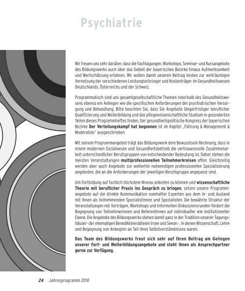 Psychiatrie - Bildungswerk Irsee