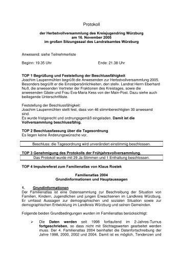 Protokoll - Kreisjugendring Würzburg