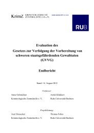 Endbericht zur Evaluation des GVVG - Kriminologische Zentralstelle ...