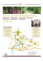 Tour 2: Auf dem Schoppenradweg ca. 45 km - GWF-Frankenwein